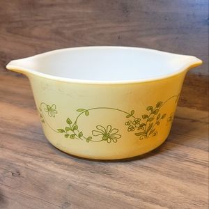 Vintage Pyrex Shenandoah 1 Quart Cinderella Casserole NO Lid / Opal Pyrex